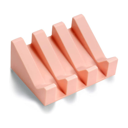 Silicone Self-Draining Soap Dish for Bathroom & Kitchen